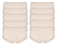 Beeren 9+1 -Pack dames slips Belinda Huid (Taille)