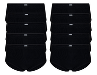 Beeren 9+1-Pack dames slips Belinda Zwart (Taille)