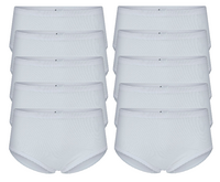 Beeren 9+1-Pack dames tailleslips Belinda Wit 