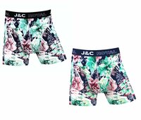 2-pack Heren Boxershorts H250 J&amp;C katoen geprint 