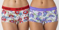 2-pack Dames Hipster Rood+Paars J&amp;C