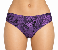 6-pack J&amp;C Naadloze dames string 1704 Paars geprint