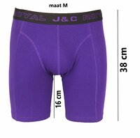HEREN BOXERSHORT MET LANGE PIJPEN J&amp;C H162 - StoneBlue