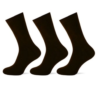 Teckel 3-Pack heren sokken Zwart