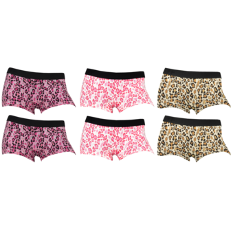 2-Pack Fun2Wear Dames boxershorts Animal Barely Pink