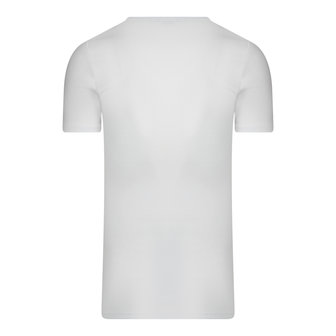 Beeren Extra lang heren T-shirt met diepe V-hals M3000 Wit