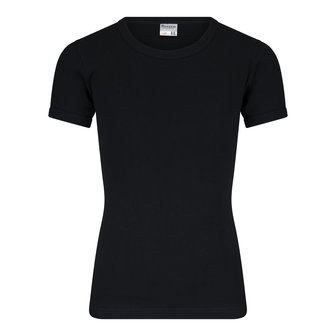 Beeren Jongens T-shirt met O-Hals en K.M. M3000 Zwart