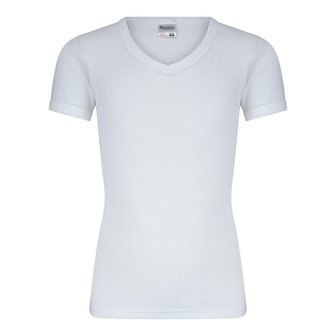 Beeren Jongens T-shirt met V-Hals en K.M. M3000 Wit