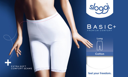 Sloggi Dames slip Basic+ Long Wit