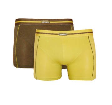 Gino Santi 2-Pack Jongens boxershorts Olijf