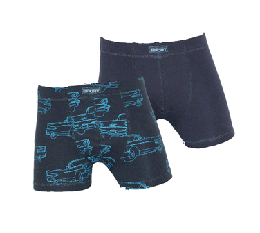 Gino Santi 2-Pack Jongens boxershorts Auto Grijs