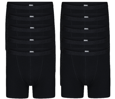 Beeren 10-pack heren boxershorts Roger Zwart