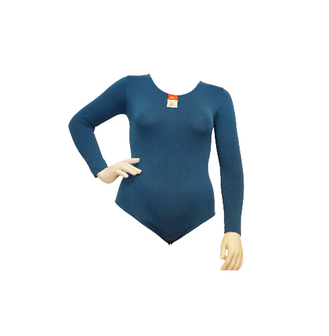 J&amp;C Dames body  6889 met lange mouw slipmodel Petrol