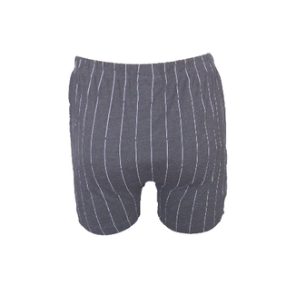 Suaque Heren boxershort Donkergrijs met krijtstreep