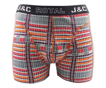 J&amp;C 2-pack Heren boxershorts H240-30050 Red/Moss