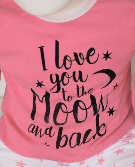 Beeren Baby pyjama &quot;To the Moon&quot; Roze