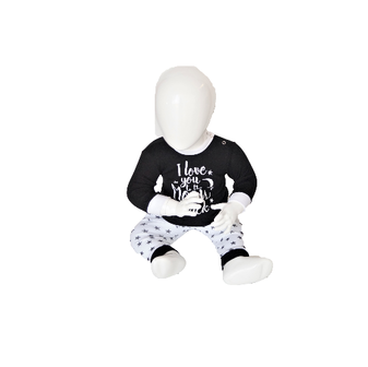 Beeren Baby pyjama &quot;To the Moon&quot; Zwart