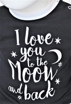 Beeren Baby pyjama &quot;To the Moon&quot; Zwart