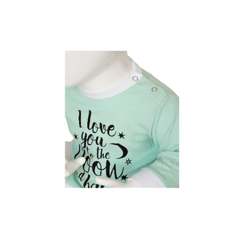 Beeren Baby pyjama &quot;To the Moon&quot; Mint