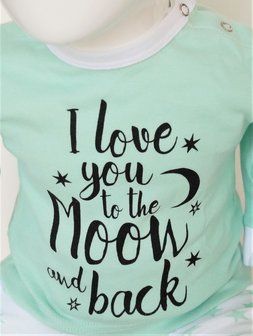 Beeren Baby pyjama &quot;To the Moon&quot; Mint