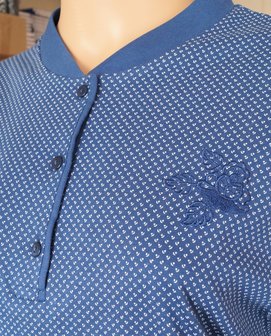 Lunatex Katoenen dames pyjama Navy