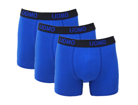 UOMO 3-Pack Heren boxershorts Bleu