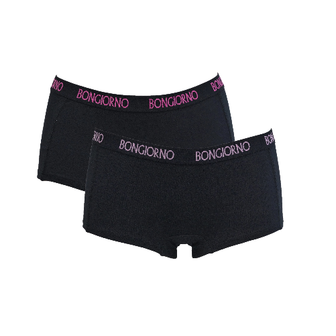 Bon Giorno 2-Pack Dames shorts Zwart