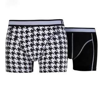 Zaccini 2-pack Heren boxershorts  Black/White