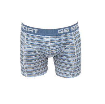 GS Sport Heren boxershort Blauw/Grijs gestreept