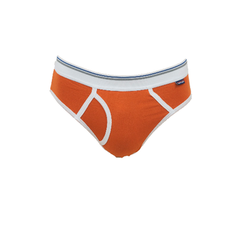 Gino Santi Sport 3-pack Jongens slips met gulp Oranje