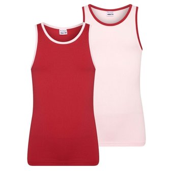 Beeren 2-Pack Mix&amp;Match meisjes hemden L.Roze/D.Rood