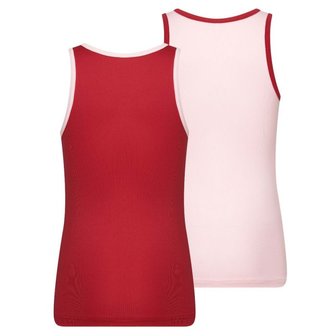 Beeren 2-Pack Mix&amp;Match meisjes hemden L.Roze/D.Rood