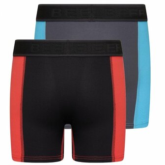 Beeren 2-Pack Mix&amp;Match  Jongens boxershorts Koraal/Turqouise