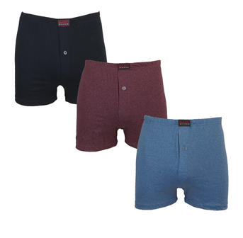 Basic 3-Pack Heren boxershorts gekleurd