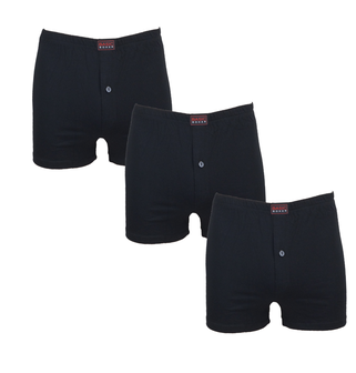 Basic 3-Pack Heren boxershorts Zwart