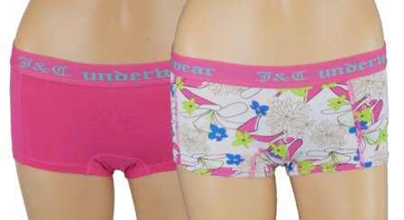 2-pack Meisjes Hipster Roze J&amp;C