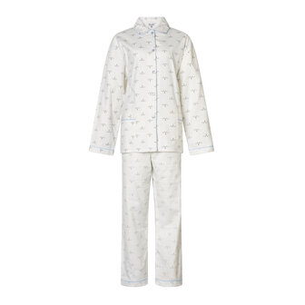 Cocodream Dames Flanel Pyjama met print Vos - Wit