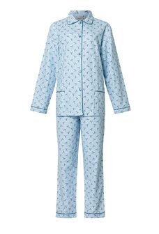 Cocodream Dames Flanel Pyjama met print Blue