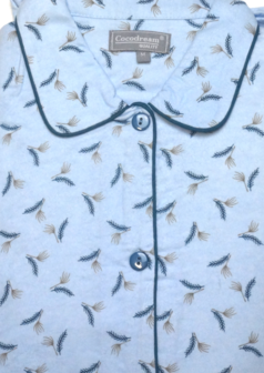 Cocodream Dames Flanel Pyjama met print Blue