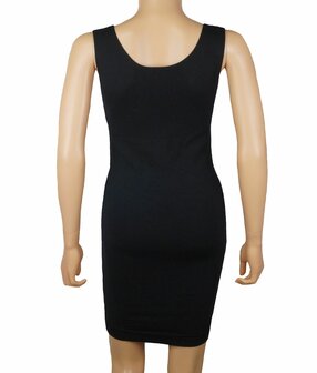 J&amp;C Dames sterk corrigerende jurk met brede bandjes Zwart  (valt klein!)