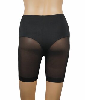 Dames tailleslip J&amp;C met lange pijp licht corrigerend invisible Zwart