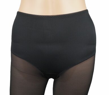 Dames tailleslip J&amp;C met lange pijp licht corrigerend invisible Zwart