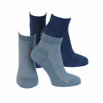 2-Pack Naadloze Bamboe Bikersocks 