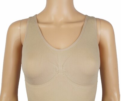 Dames body  90093 J&amp;C met breed schouderbandje corrigerend Huid