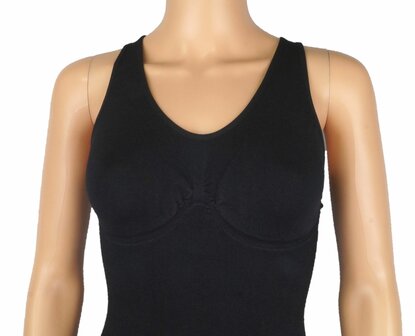 Dames body 90093 J&amp;C met breed schouderbandje corrigerend Zwart