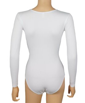 J&amp;C Dames body 6889 met lange mouw slipmodel Wit