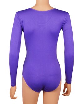 J&amp;C Dames body 6889 met lange mouw slipmodel Paars