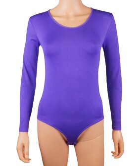 J&amp;C Dames body 6889 met lange mouw slipmodel Paars