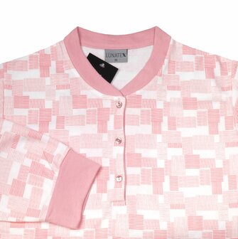 Dames pyjama jersey flanel Roze