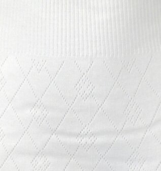 Dames Panty Slip Sch&ouml;ller 100% katoen Jacquard Wit 